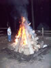 the lit fire - summer camp 2008